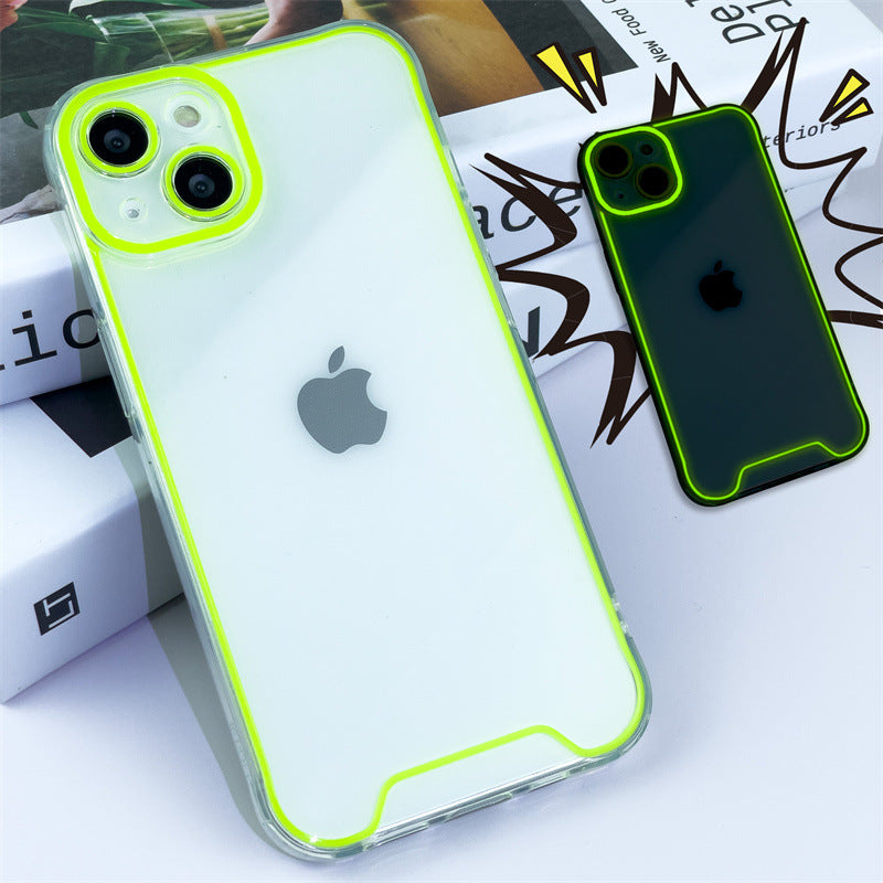 Fluorescent phone cases are suitable for Apple devices.