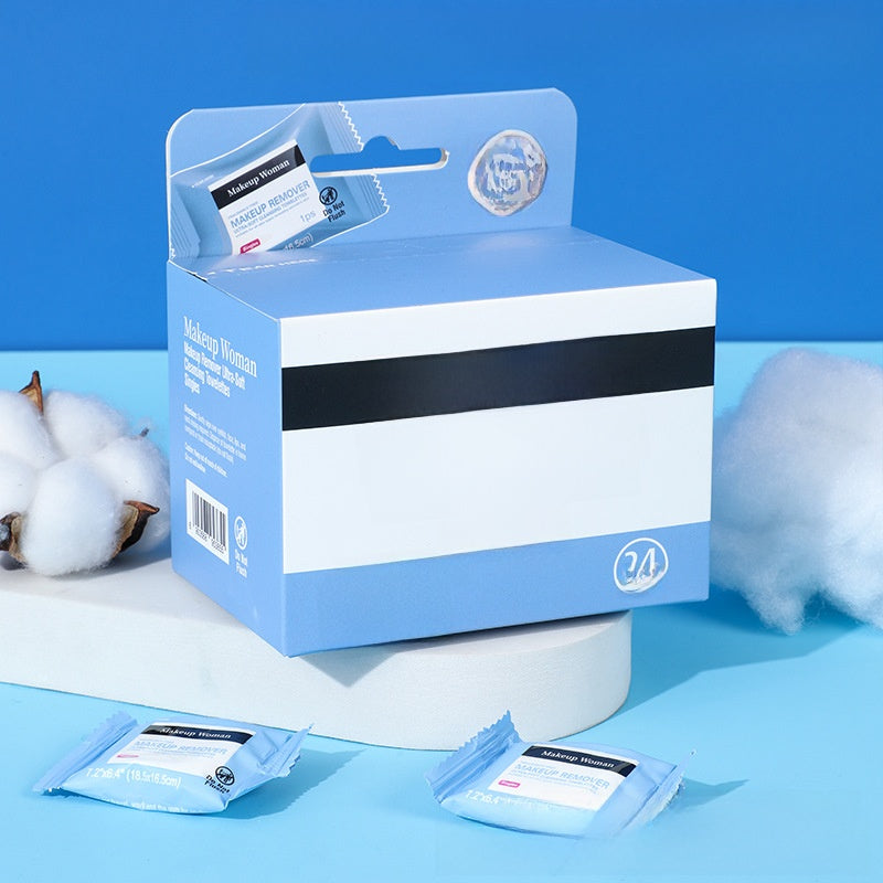 Disposable single-use makeup remover mini wet towels