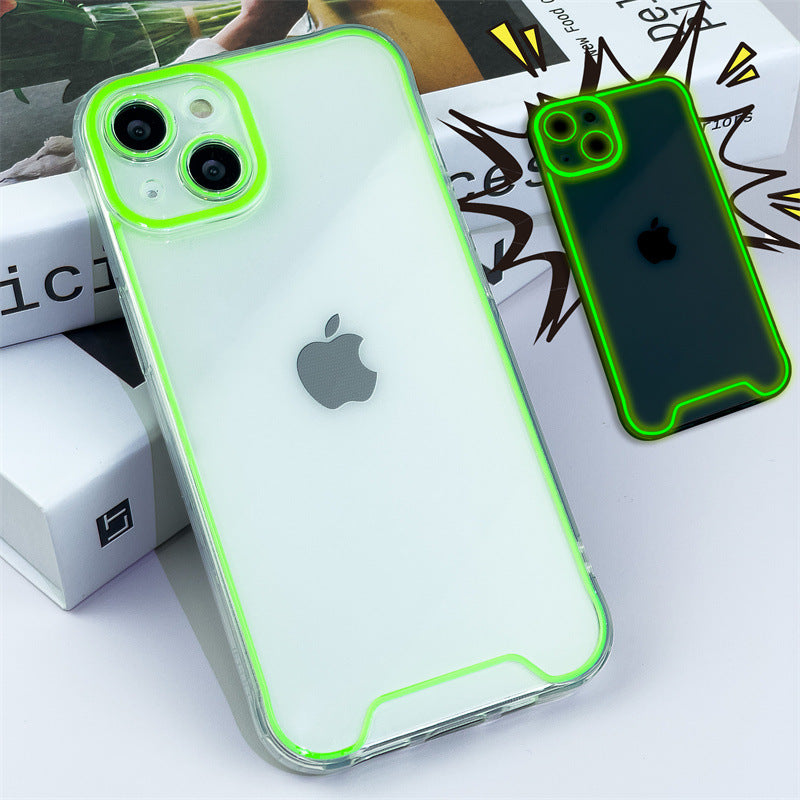 Fluorescent phone cases are suitable for Apple devices.