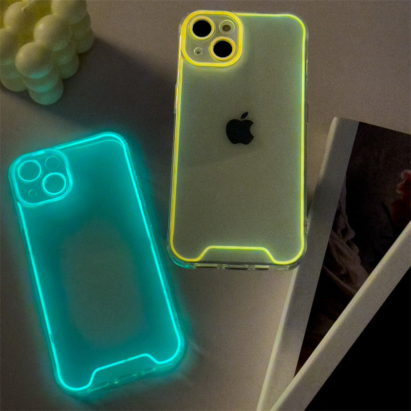 Fluorescent phone cases are suitable for Apple devices.
