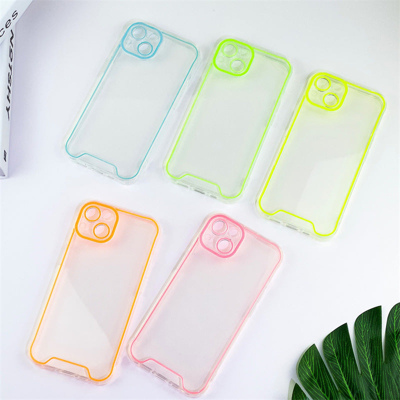 Fluorescent phone cases are suitable for Apple devices.