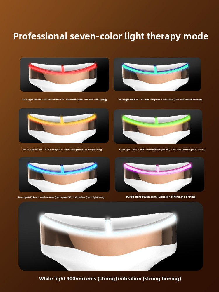 Multifunctional Hot Cold Beauty Device with LED and Microcurrent Therapy