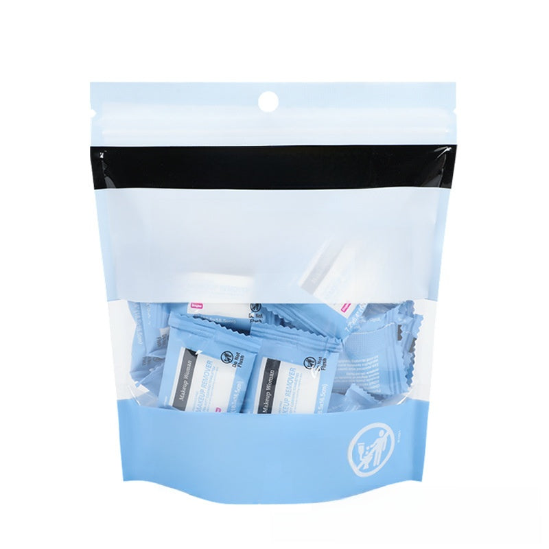 Disposable single-use makeup remover mini wet towels